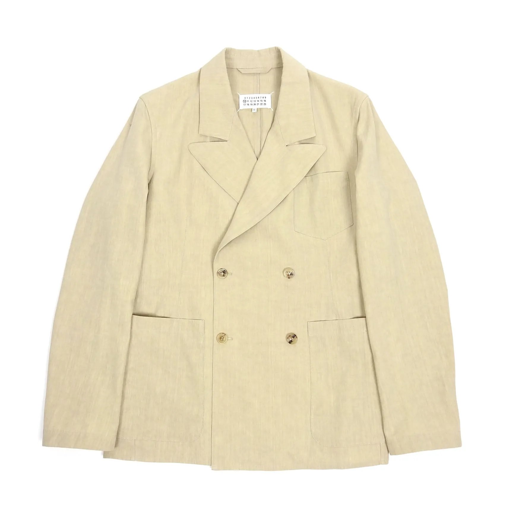 Margiela Cream Linen Blazer Size 48