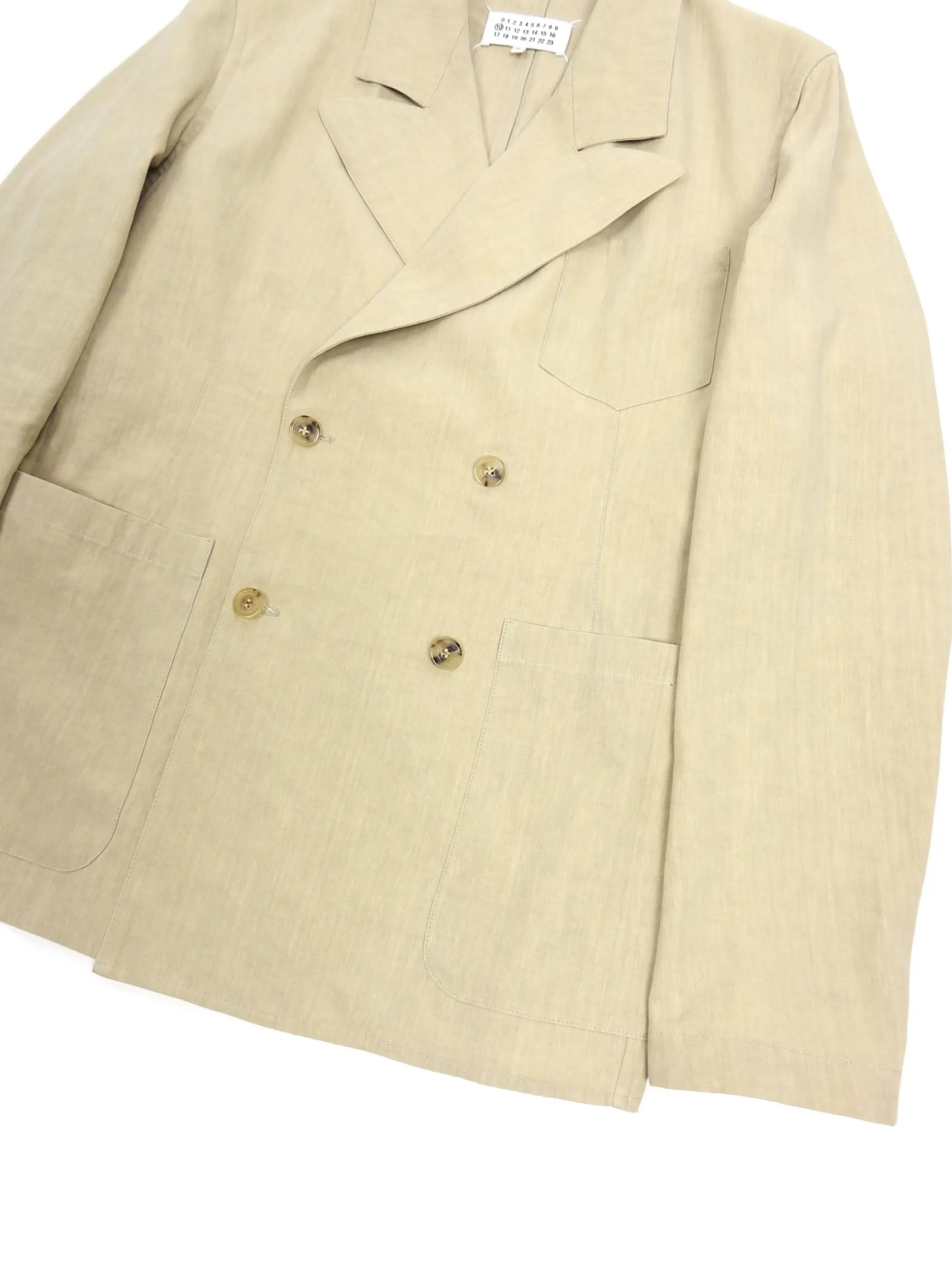Margiela Cream Linen Blazer Size 48