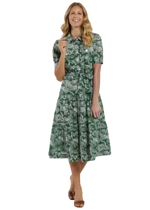 MARINA DRESS - FOLIAGE TOILE