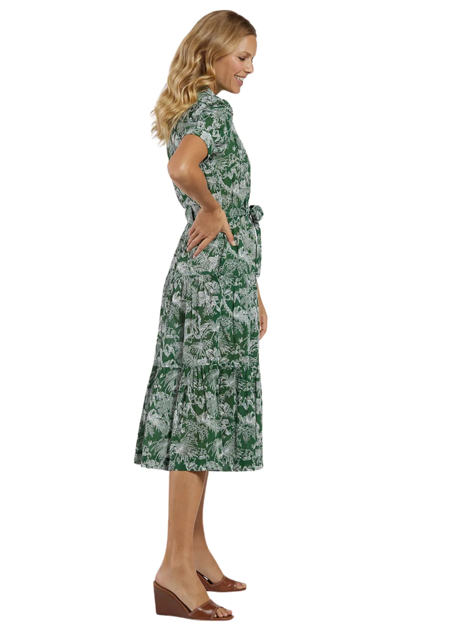 MARINA DRESS - FOLIAGE TOILE