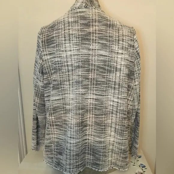 Max Studio Blazer/Cardigan 2X Black &amp; White NWT