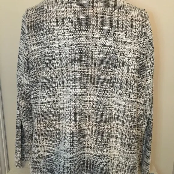 Max Studio Blazer/Cardigan 2X Black &amp; White NWT