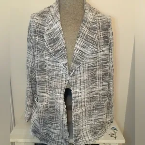 Max Studio Blazer/Cardigan 2X Black &amp; White NWT