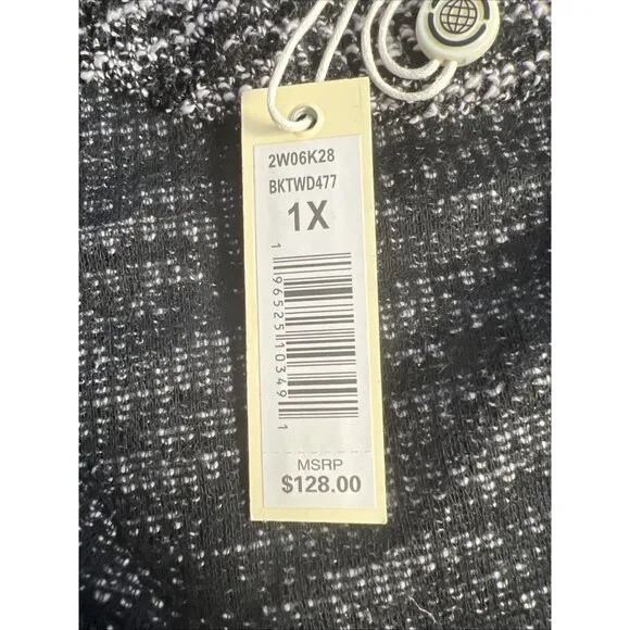 Max Studio Womens Knit Open Cardigan Sweater Sz 1X  Lagenlook Career Office NWT