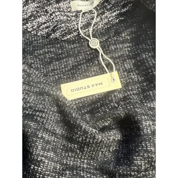 Max Studio Womens Knit Open Cardigan Sweater Sz 1X  Lagenlook Career Office NWT
