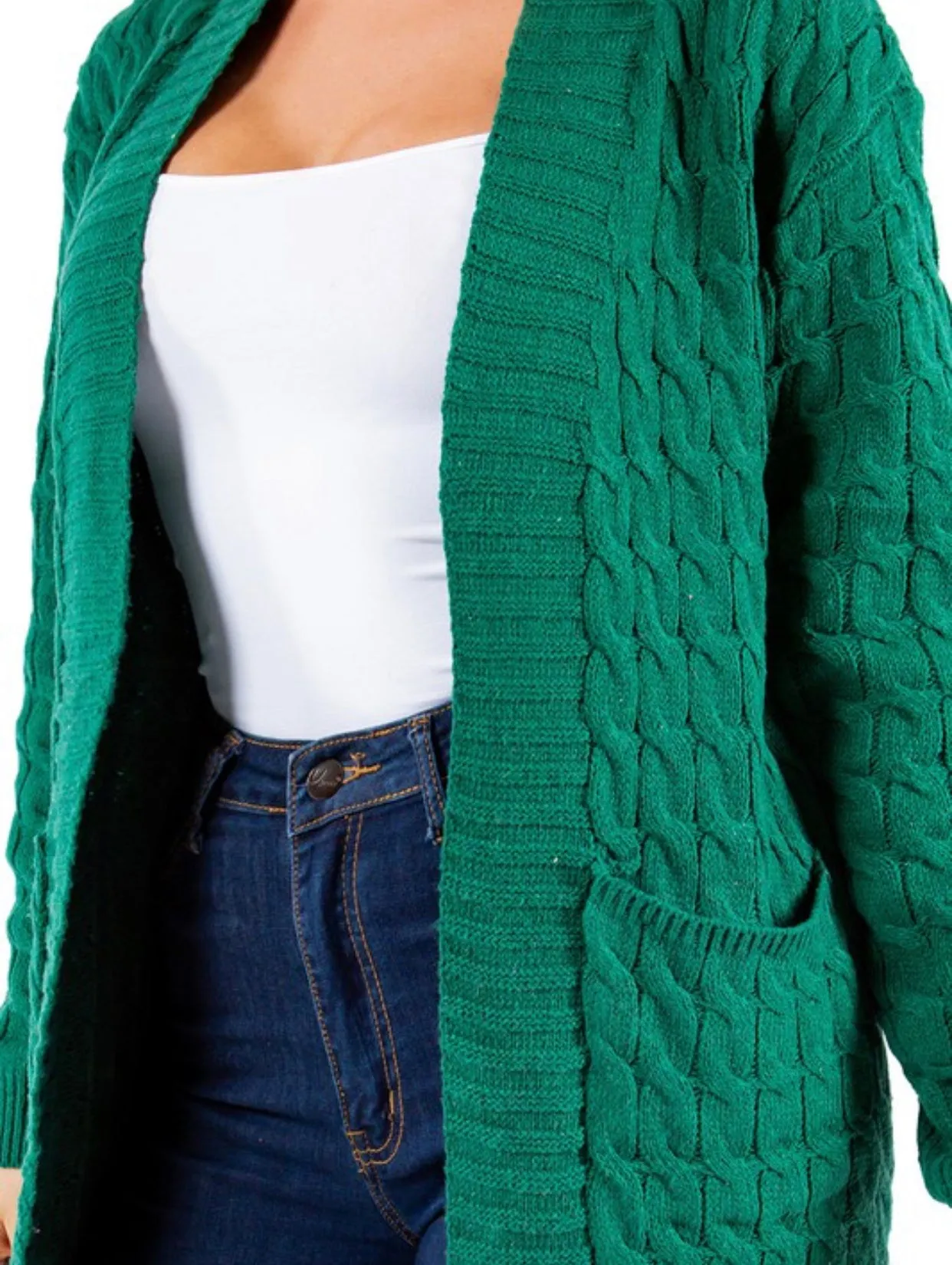 Maxi Cardigan-Green