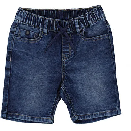 Mayoral Bermuda Denim Jogger Shorts - Dark