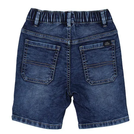 Mayoral Bermuda Denim Jogger Shorts - Dark