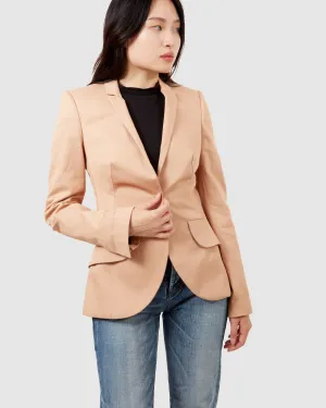 McQueen Blush Cotton Blazer - 38