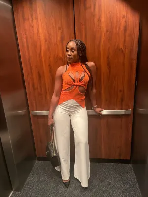 MEG CUTOUT SLEEVELESS TOP
