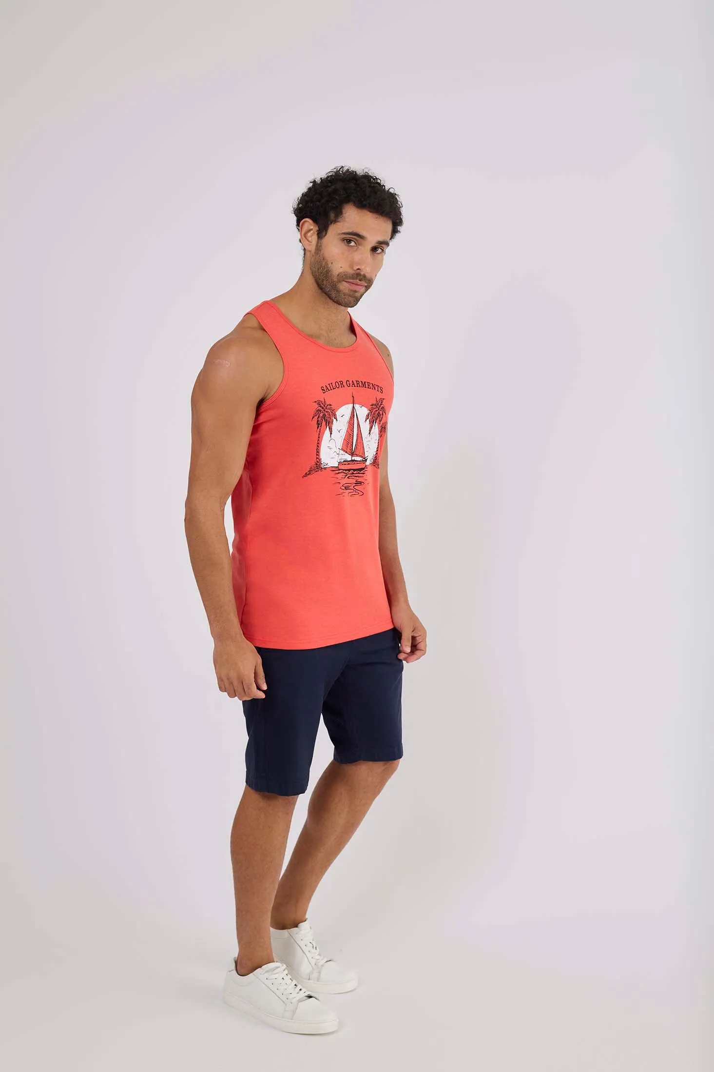 Men Tank Top - Red