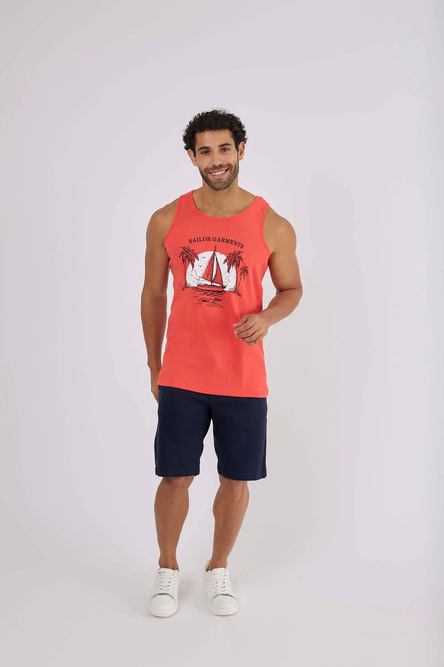 Men Tank Top - Red