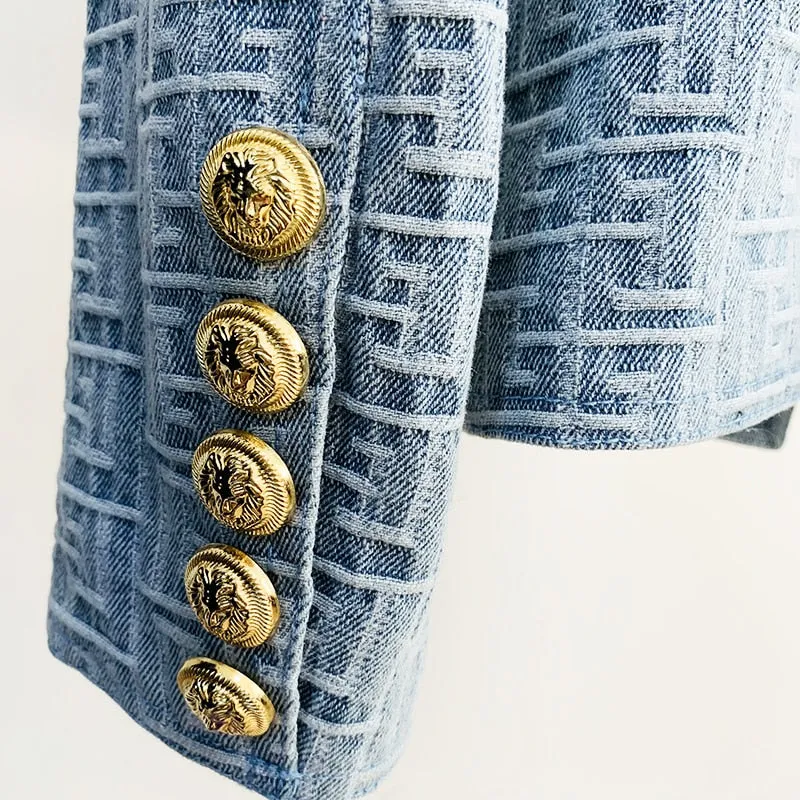 Monogram Jacquard Denim Blazer