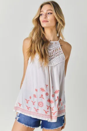 Mykonos Embroidered Top