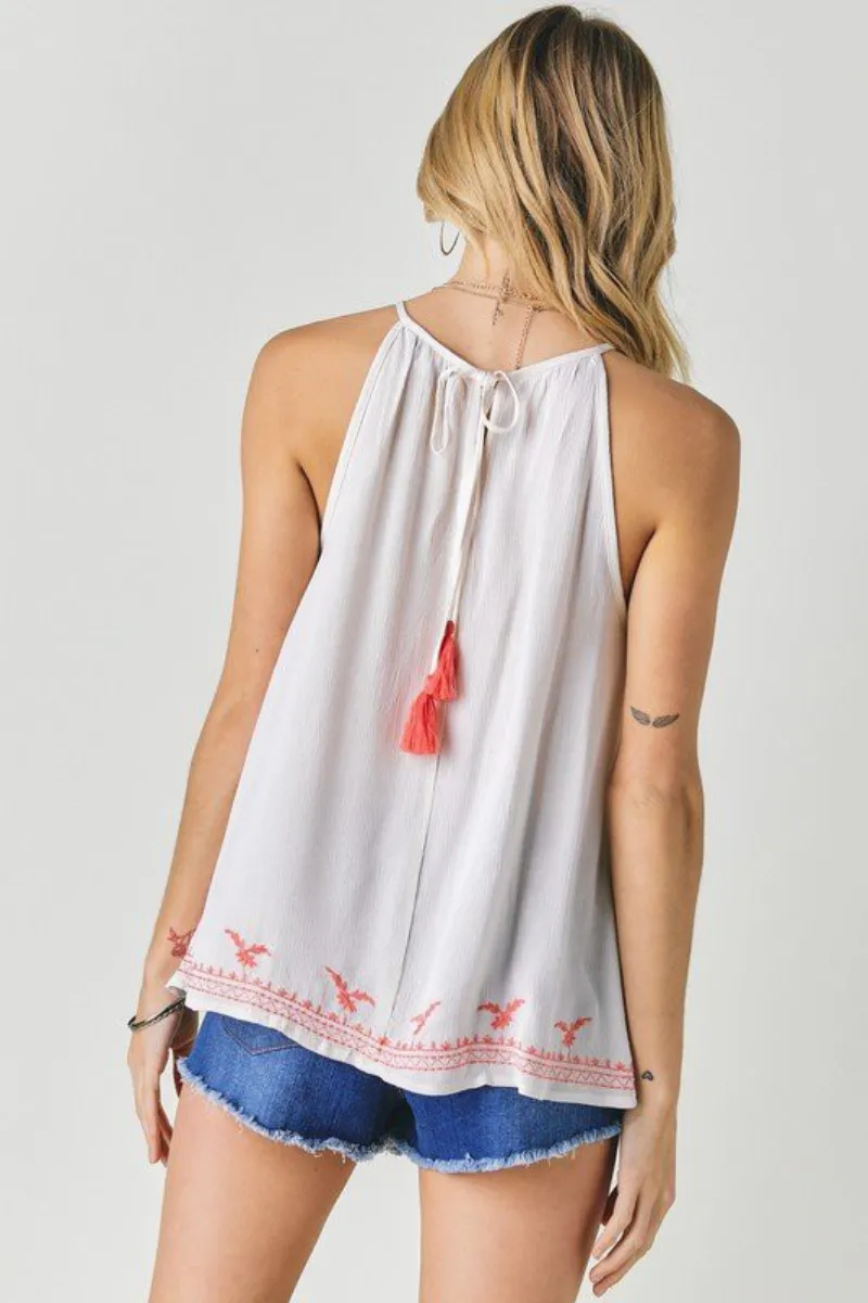 Mykonos Embroidered Top