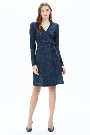 NADIA L/S DRESS | NAVY