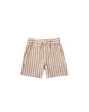 NATURAL STRIPE BERMUDA SHORTS