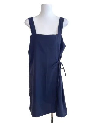 Navy Blue Wrap Dress
