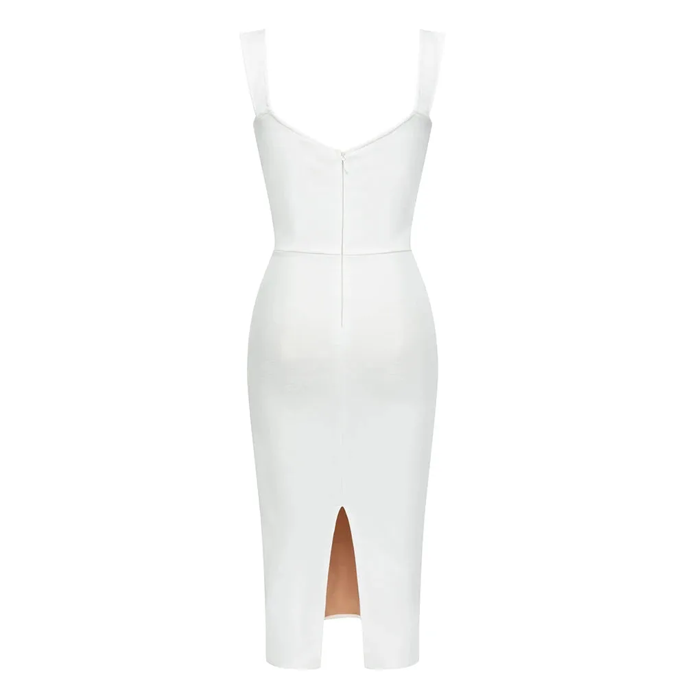 New Fashion Chic Midi Dress Sexy Mesh Patchwork Party Celebrity Clubwear Bodycon Midi Dresses