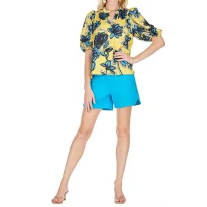 NEW JADE side round short in turquoise