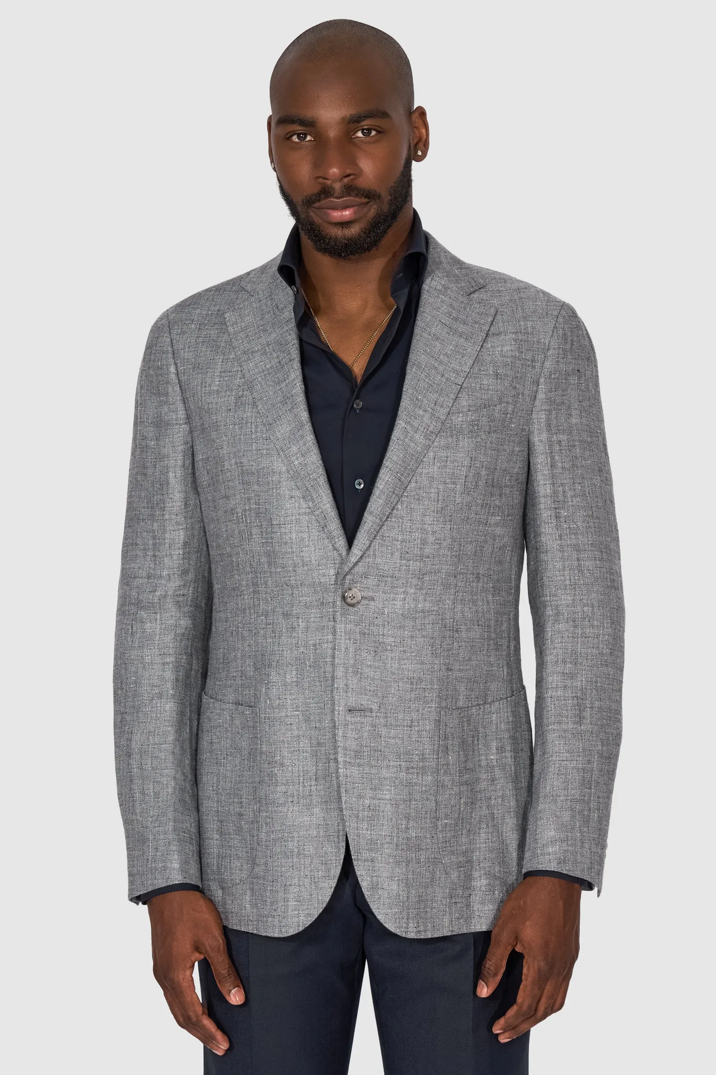 New Suitsupply Havana Gray Pure Linen Half Lined Blazer - Size 36R, 38R, 40R, 42R, 42L, 44R, 46R