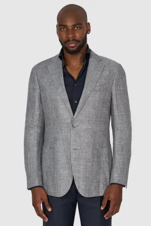 New Suitsupply Havana Gray Pure Linen Half Lined Blazer - Size 36R, 38R, 40R, 42R, 42L, 44R, 46R