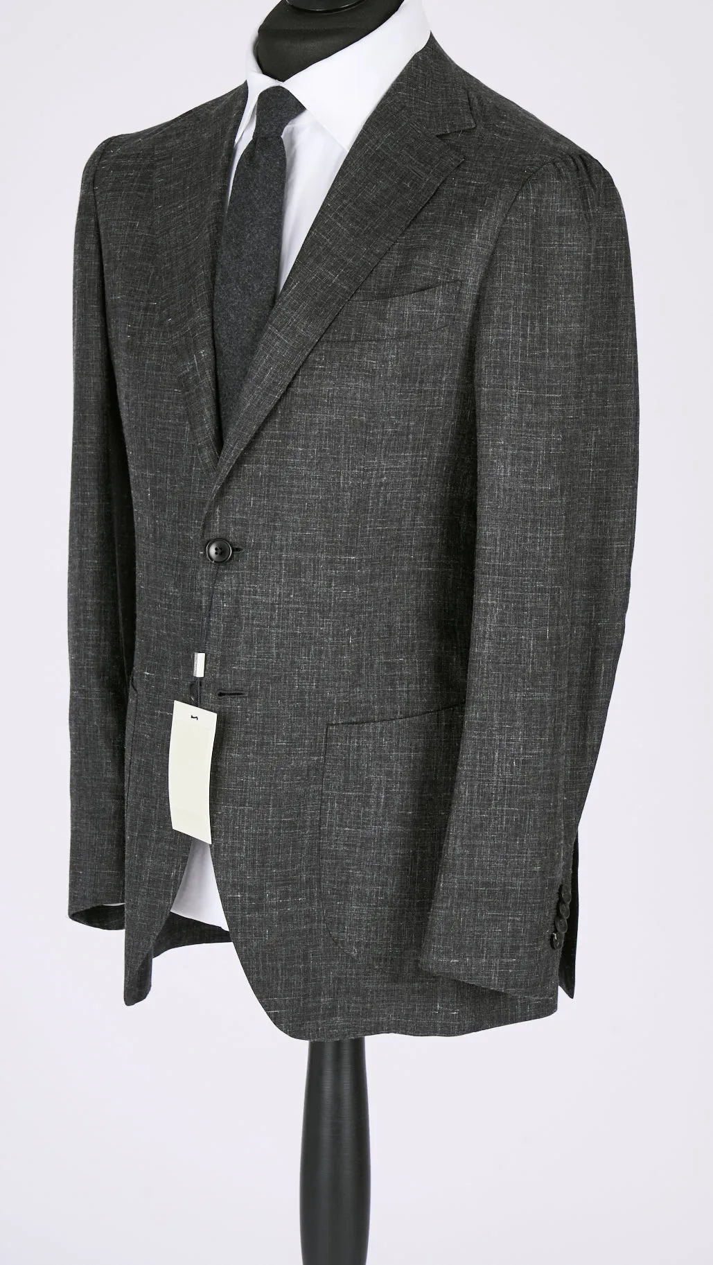 New Suitsupply Lazio Gray Silk, Cashmere, Linen Unconstructed Lightweight Blazer - Size 38R, 40R, 42R, 44R