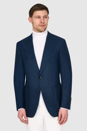 New Suitsupply Washington Blue Speckle Wool and Linen Blazer - Size 40R (Extra Slim Fit)
