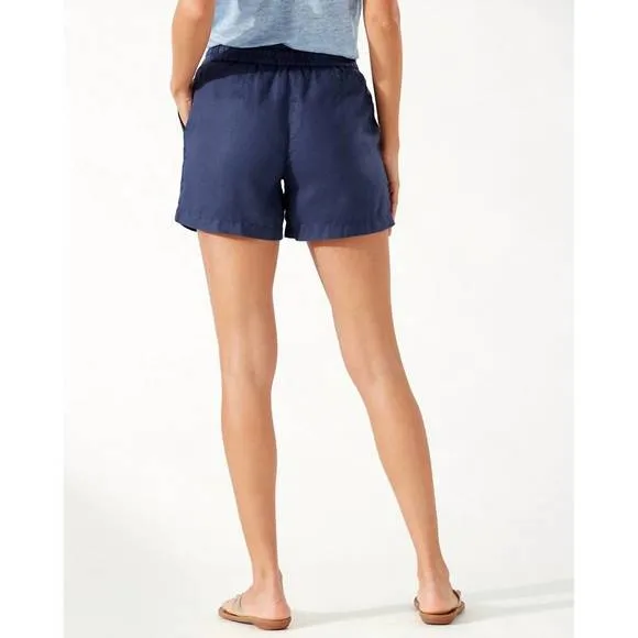 NEW TOMMY BAHAMA linen short in navy