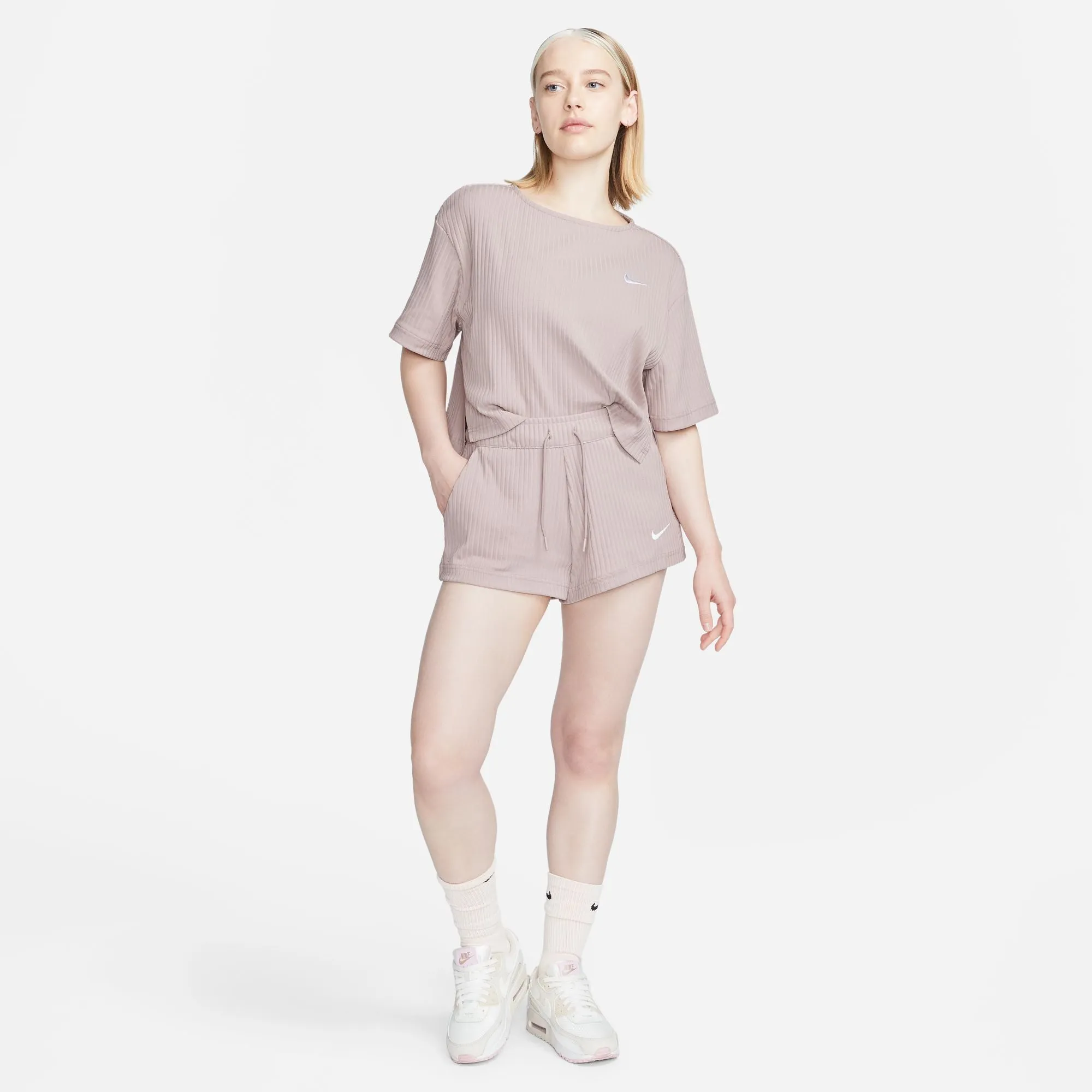 Nike Sportswear Women's High-Waisted Ribbed Jersey Shorts