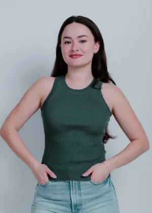 Nola Basic Tank - Dark Green