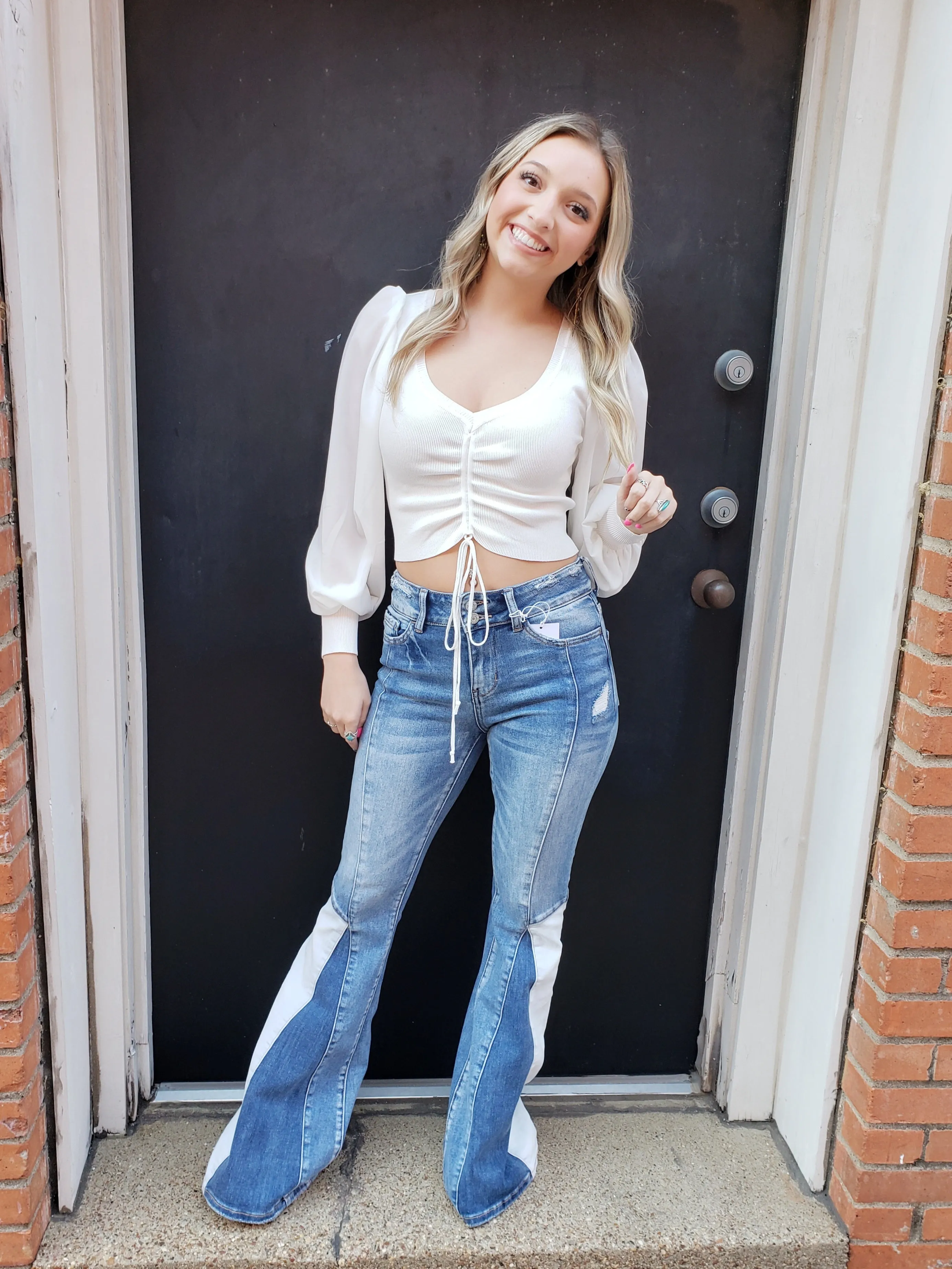 Now or Never Top: Ivory