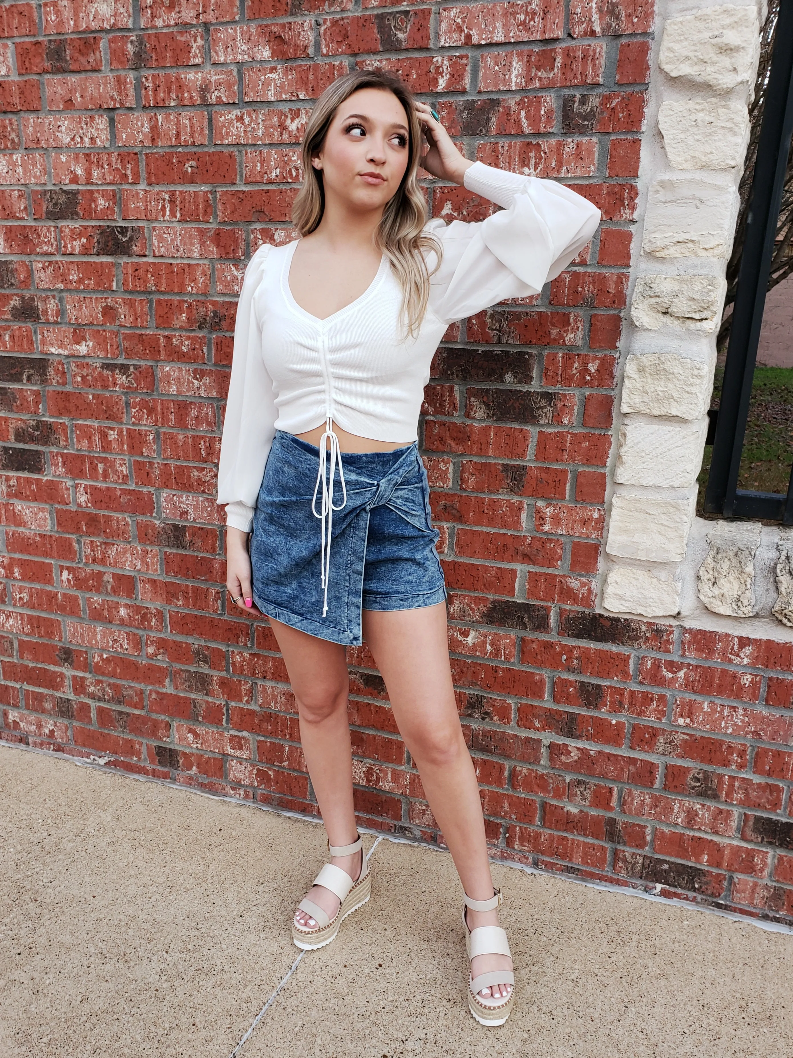 Now or Never Top: Ivory