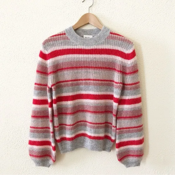 NWOT Aritzia Little Moon Mohair Blend Striped Sweater XS