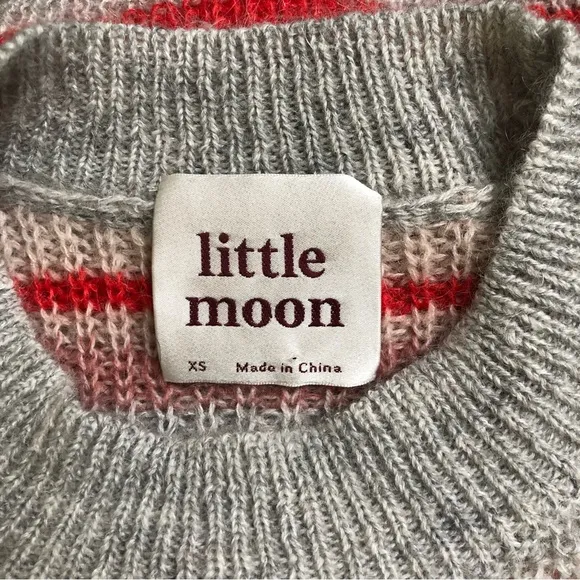 NWOT Aritzia Little Moon Mohair Blend Striped Sweater XS