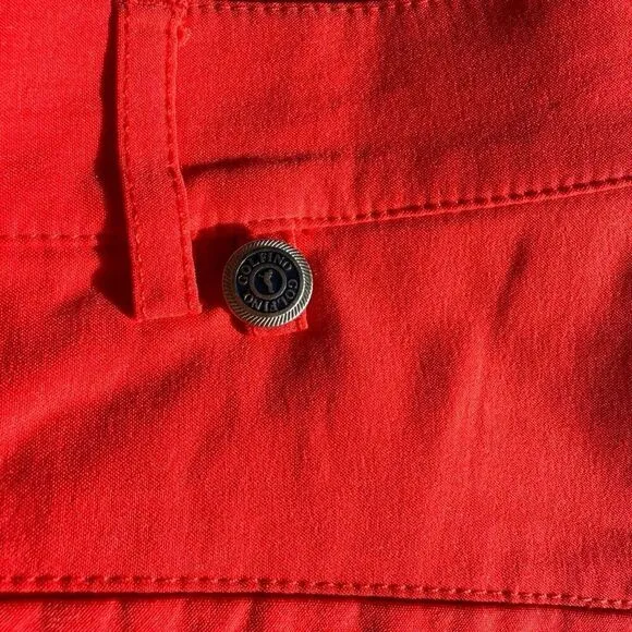 NWOT Golfino Women’s Red Bermuda Golf Shorts