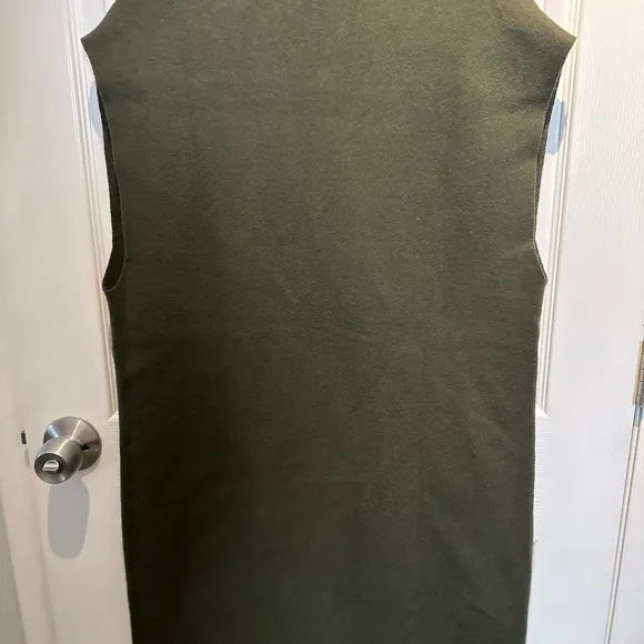 NWOT J.Jill Majestic Double  Breasted Gilet Sweater Forest Green Size Medium