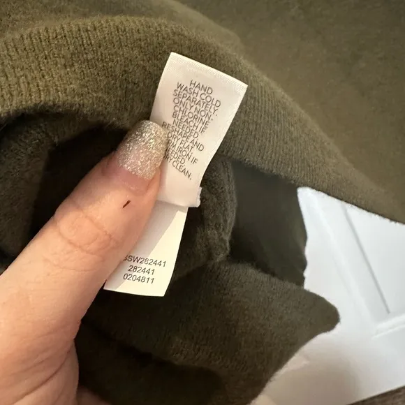 NWOT J.Jill Majestic Double  Breasted Gilet Sweater Forest Green Size Medium