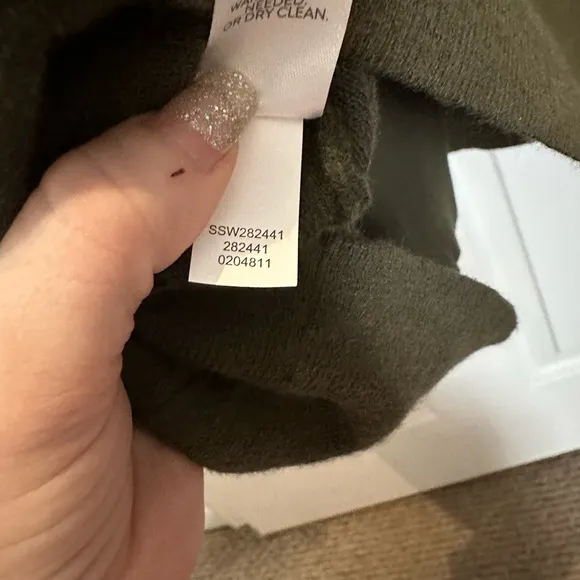 NWOT J.Jill Majestic Double  Breasted Gilet Sweater Forest Green Size Medium
