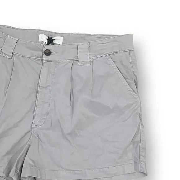 NWT Ba&amp;Sh Prisme Flowing Shorts Purple Size L High Waisted Pleated Lyocell $185