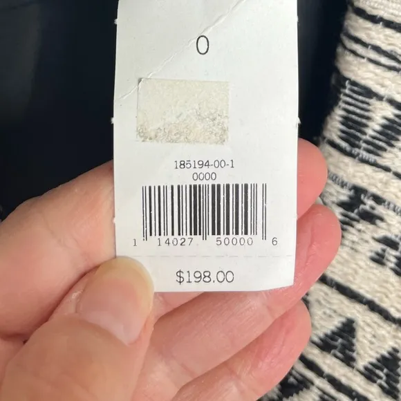 NWT Banana Republic Jacquard One-Button Blazer in Black and White Size 0