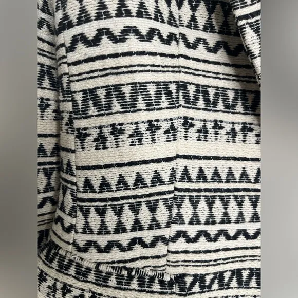 NWT Banana Republic Jacquard One-Button Blazer in Black and White Size 0