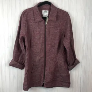 NWT FLAX LINEN ZIP JACKET BLAZER