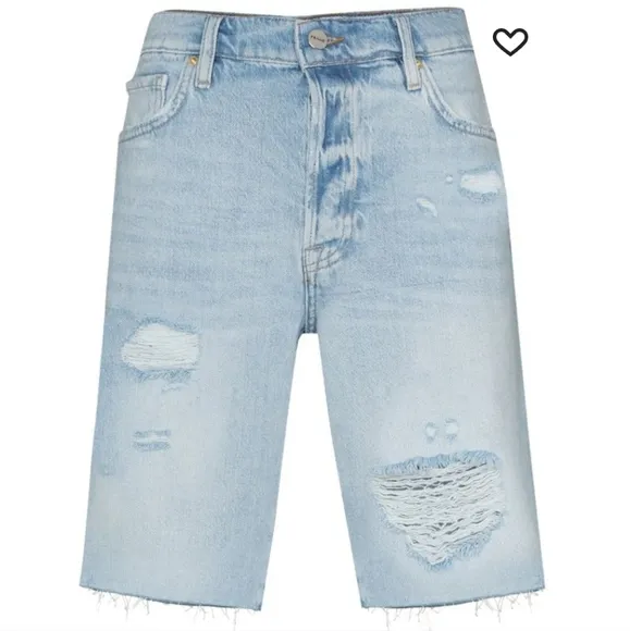 NWT Frame Le Slouch Bermuda Denim Shorts Size 26