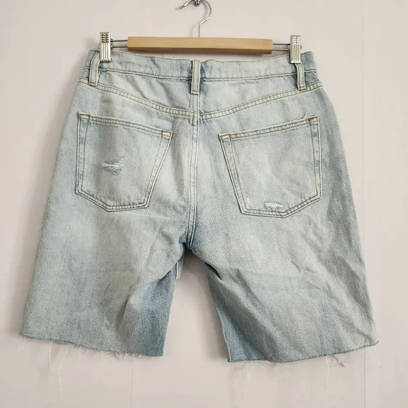 NWT Frame Le Slouch Bermuda Denim Shorts Size 26