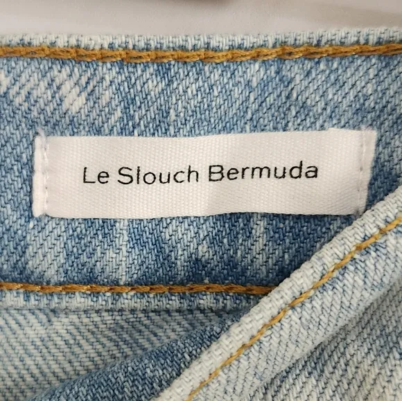 NWT Frame Le Slouch Bermuda Denim Shorts Size 26
