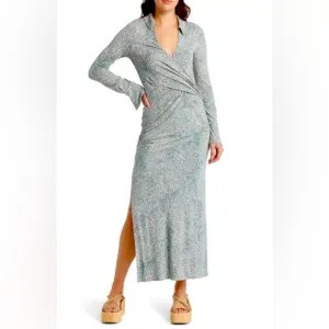 NWT Free People Shayla Floral Long Sleeve Wrap Dress