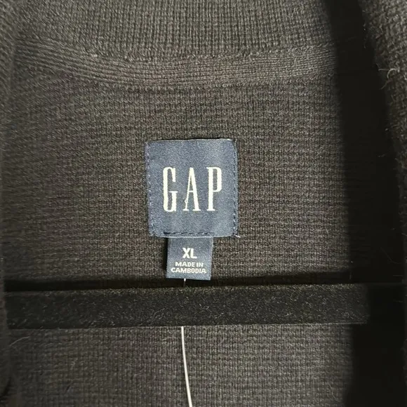 NWT Gap Black Sweater Blazer Size XL