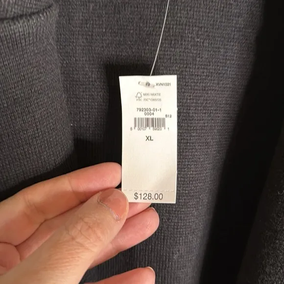 NWT Gap Black Sweater Blazer Size XL