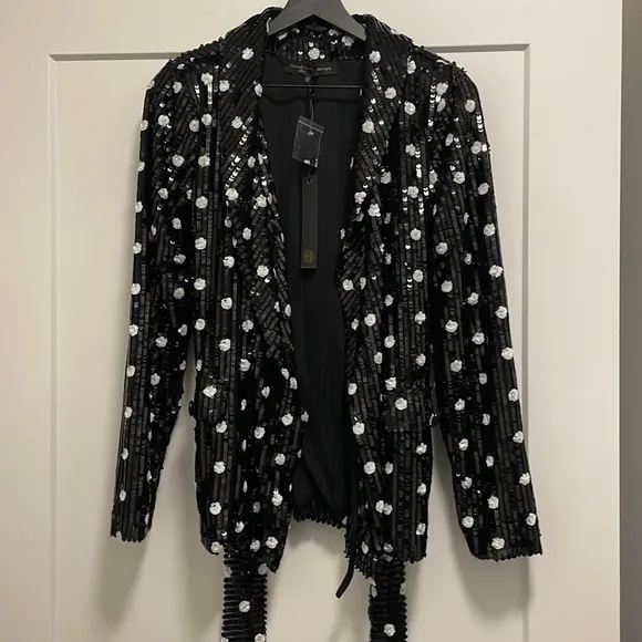 NWT House of Harlow x Revolve Polka Dot Sequin Blazer